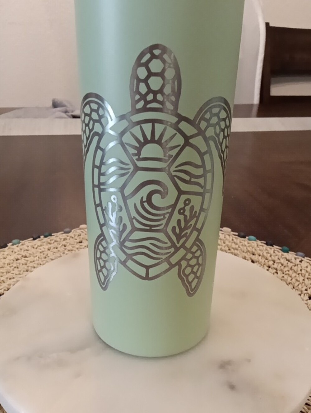 Bluemoon906 Designs & Engraved By Us. Unbreakable Skinny Tumbler W/ Straw, Brush - Picture 3 of 6
